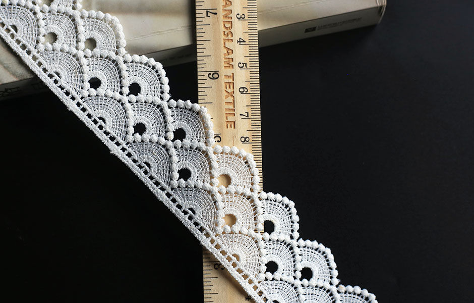 black cotton embroidery lace