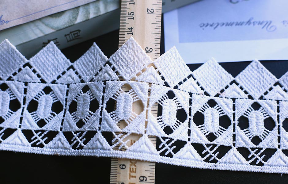 white embroidery lace
