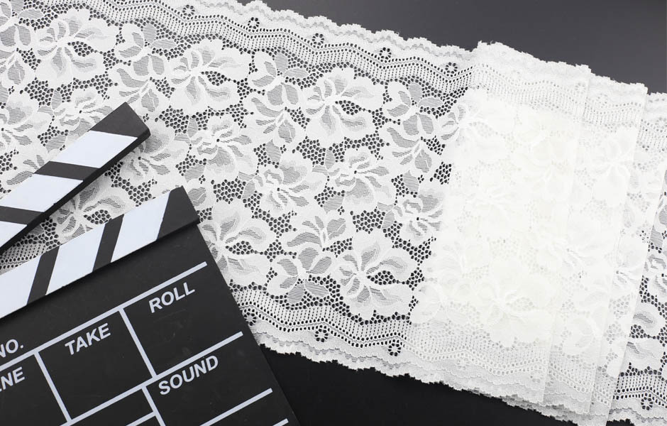 elastic trim lace