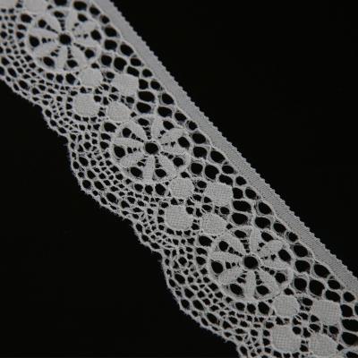 geometric stretch lace trim