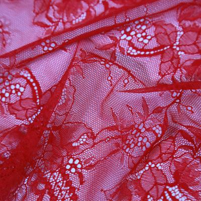 light and pretty red trim lace