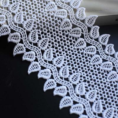 guipure embroidered lace fabric for bridal dresses