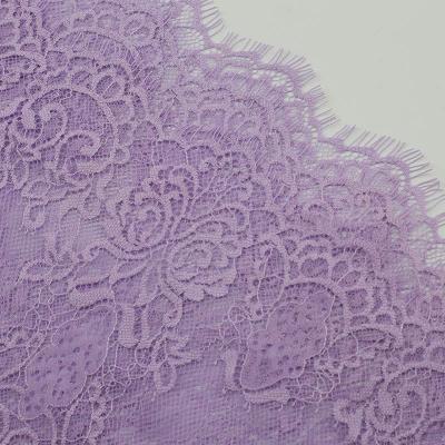 purple eyelash lace for lingerie