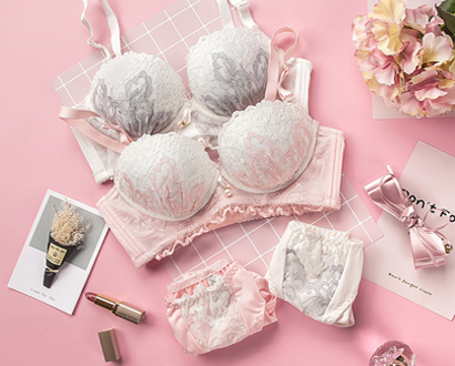 What are the applications of lace fabric in bra designs