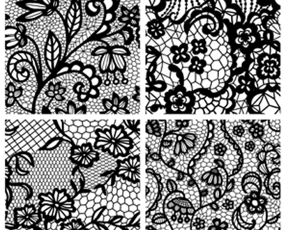 Application of lace fabric decoration in different clothing styles